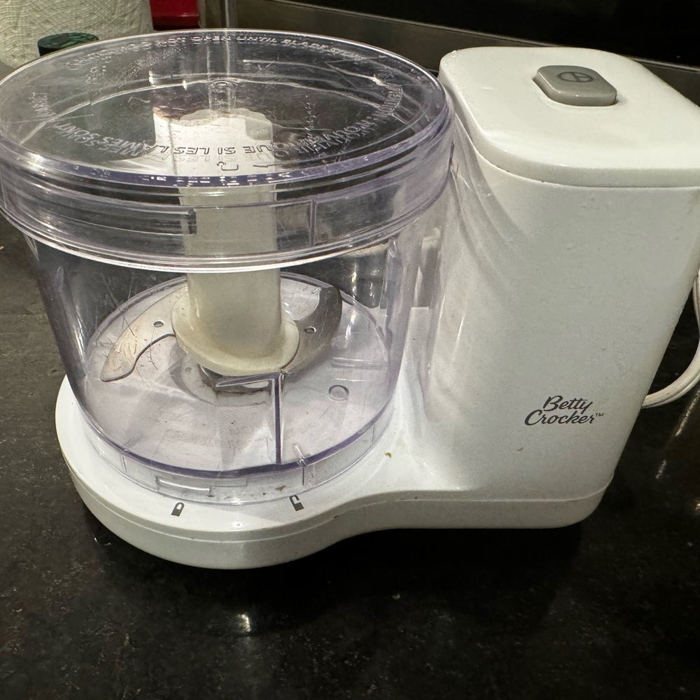 Betty Crocker White Food Processor